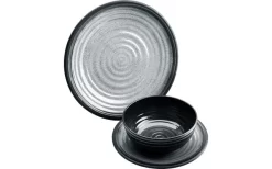 Flamefield Granite Melamin Geschirr-Set 12-tlg. Aqua