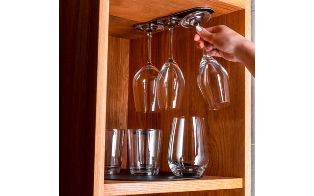 Silwy® Metall-Leiste 25 Cm Mit Ledercoating Blau 5 Silwy® Metall-Leiste 25 Cm Mit Ledercoating Blau – Bild 5