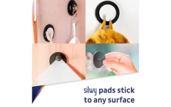 Silwy® Clever Magnethaken Inkl. Metall-Nano-Gel-Pad 5 Cm 2 Tlg. Blau -Ausgewählte Campingausrüstungsgeschäfte 337217 2581250