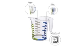 Rotho Domino Messbecher 0,5 Liter -Ausgewählte Campingausrüstungsgeschäfte 442967 3184166