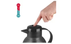 Emsa Isolierkanne Samba 1 Liter Blau Transluzent -Ausgewählte Campingausrüstungsgeschäfte 460439 3304359 2