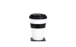 Silwy® Porzellan TO-GO-CUP Inkl. Untersetzer (350 Ml)