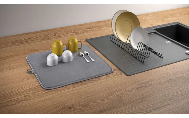 Metaltex Dry-Tex 2-in-1 Abtropfgestell Mit Microfasermatte Silber 7 Metaltex Dry-Tex 2-in-1 Abtropfgestell Mit Microfasermatte Silber – Bild 7