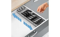 Metaltex Bestecksammler Uni-Fit Grau -Ausgewählte Campingausrüstungsgeschäfte 497570 3346491