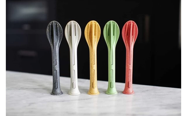 Koziol Klikk Pocket Besteck-Set 3-teilig Nature Coral 3 Koziol Klikk Pocket Besteck-Set 3-teilig Nature Coral – Bild 3