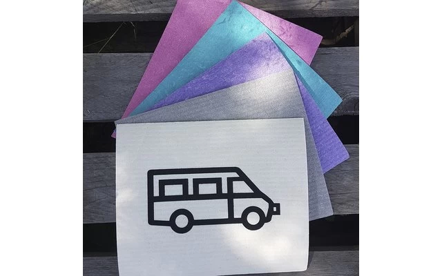 Pufz Schwedisches Geschirrtuch Wohnwagen Retro Grau 3 Pufz Schwedisches Geschirrtuch Wohnwagen Retro Grau – Bild 3