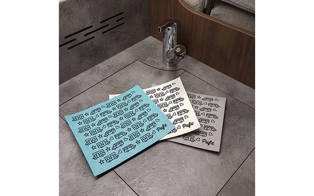 Pufz Schwedisches Geschirrtuch Wohnwagen Retro Grau 6 Pufz Schwedisches Geschirrtuch Wohnwagen Retro Grau – Bild 6