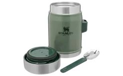 Stanley Classic Legendary Lebensmittel Behälter Mit Göffel 400 Ml Schwarz Matt -Ausgewählte Campingausrüstungsgeschäfte 573942 3917070