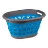 Kampa Collapsible Laundry Basket Zusammenklappbarer Wäschekorb Mit Griffen Blau