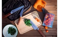 GSI Rakau Gourmet Messer Set Inklusive Schneidebrett Und Messerschärfer 7 Teilig -Ausgewählte Campingausrüstungsgeschäfte 659280 4582203