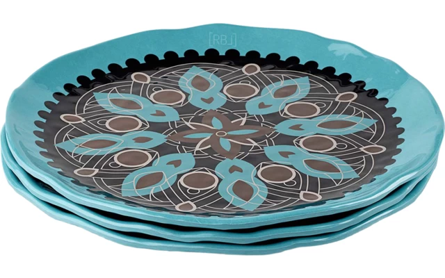 Rebel Outdoor Dessertteller 22 Cm Braun 2 Rebel Outdoor Dessertteller 22 Cm Braun – Bild 2