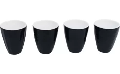 Gimex Eierbecherset Royal 4 Teilig Schwarz/weiß