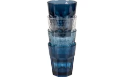 Bo-Camp Tinkglas Mix&Match 4st 200 Ml Blau