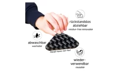Silwy® Porzellan Magnet-Henkel-Tassen CAMPING 2er-Set Inkl. Metall-Nano-Gel-Pads BLACK (0,27 L) -Ausgewählte Campingausrüstungsgeschäfte 694526 4711751